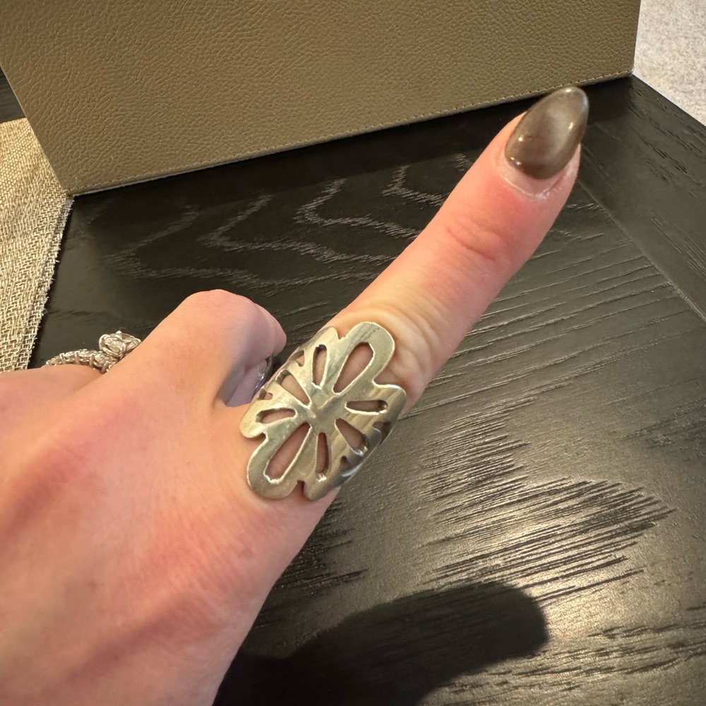Sterling Silver Flower Ring